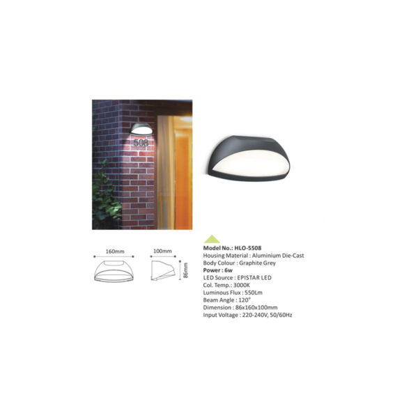 6w Surface Wall Light HYBEC - Image 2