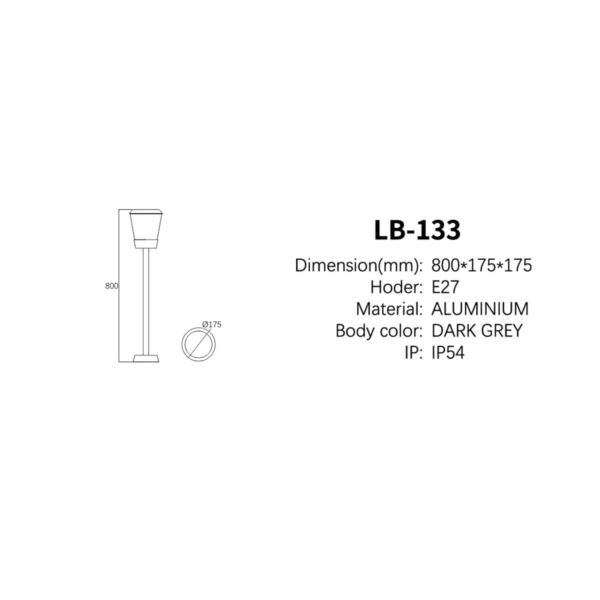 E-27 Bollard LEDLUM - Image 2